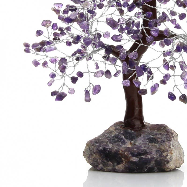 Árbol de 500 chips con base de piedra natural