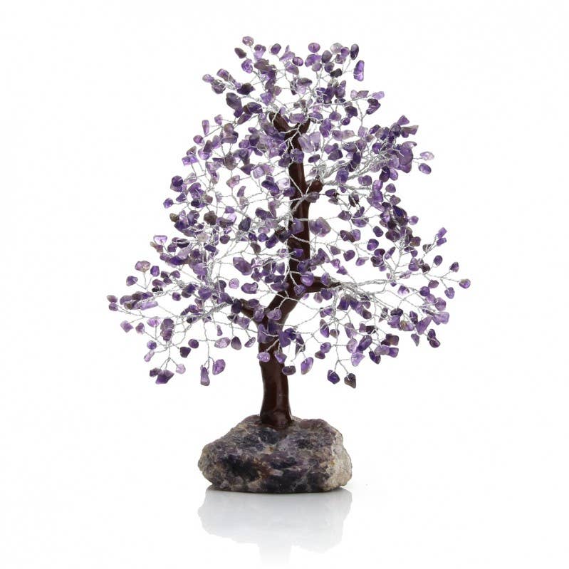 Árbol de 500 chips con base de piedra natural
