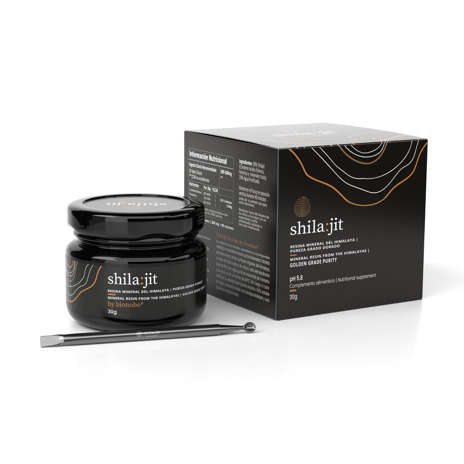 Shilajit Dorado Crudo y secado al sol 30g