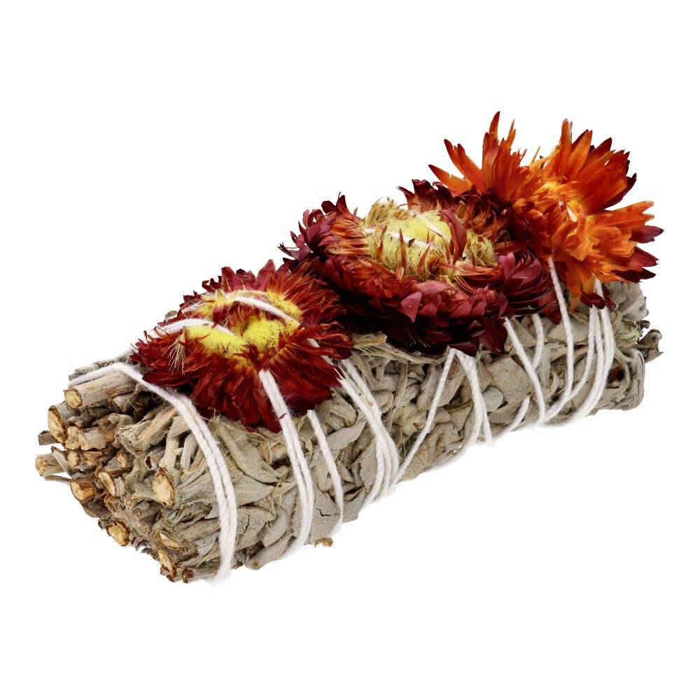 Salvia blanca con Siempreviva