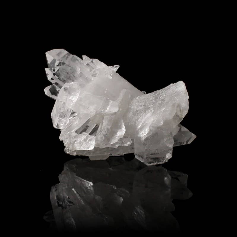 Drusa de cuarzo cristal en bruto