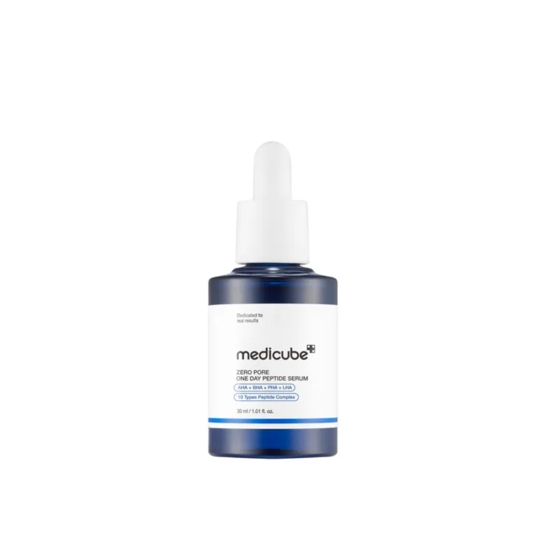 Medicube Zero Pore One Day Serum serum exfoliante azul envase
