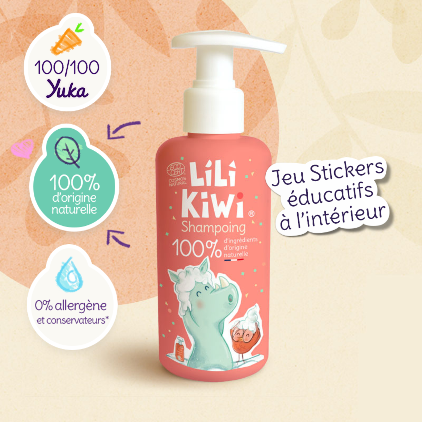 Champú Orgánico Suave - No Irrita los Ojos