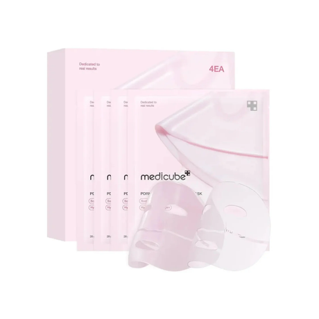 Medicube PDRN Pink Collagen Gel Mask pack de 4 mascarillas de hidrogel rosa