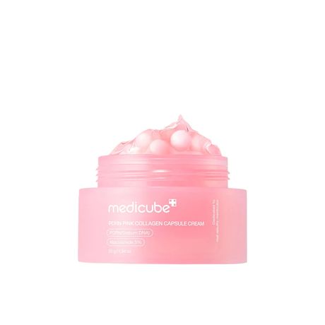 Medicube PDRN Pink Collagen Capsule Cream crema rosa en capsulas envase