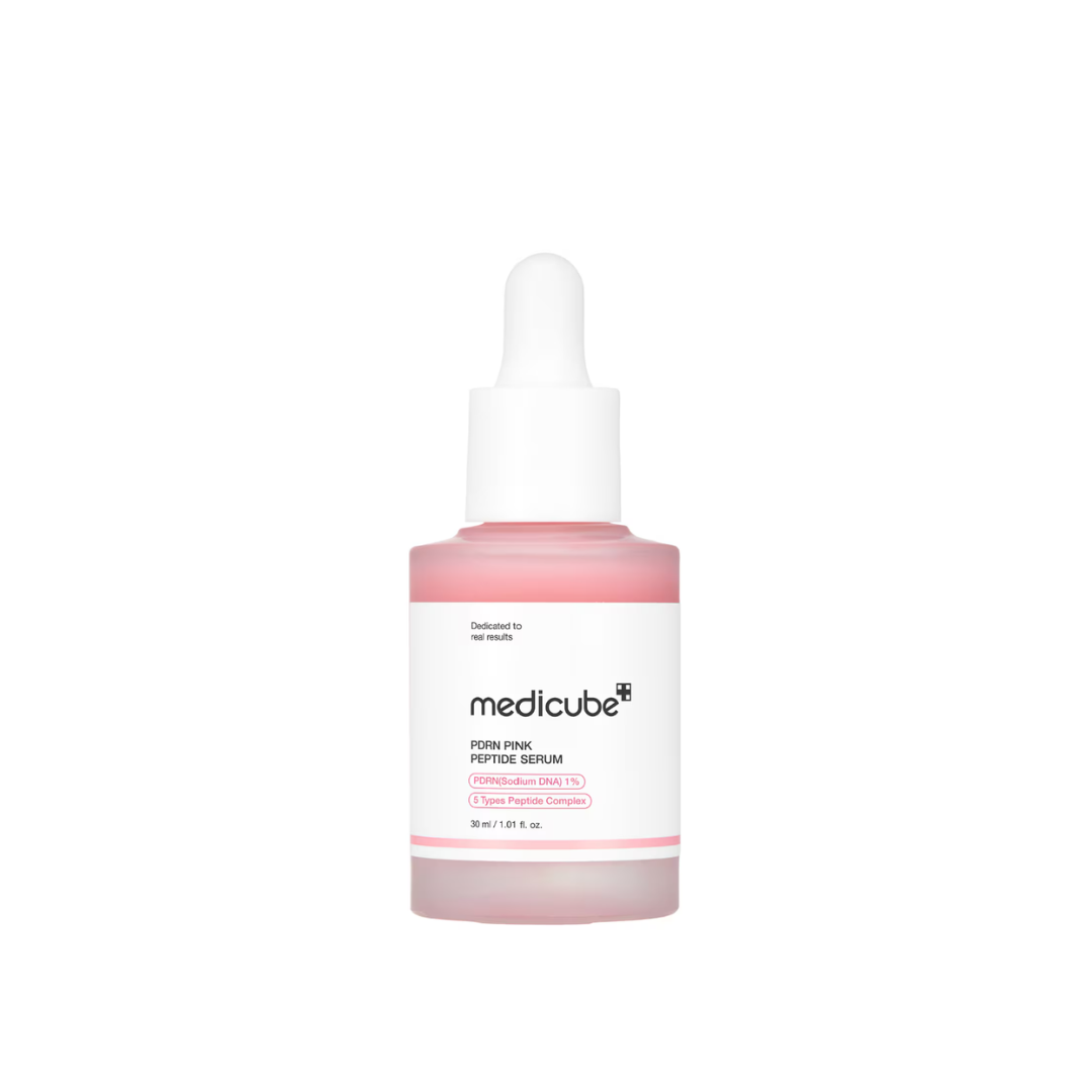 Medicube PDRN Pink Peptide Serum serum rosa de peptidos envase