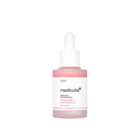 Medicube PDRN Pink Peptide Serum serum rosa de peptidos envase