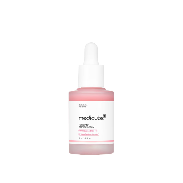 Medicube PDRN Pink Peptide Serum serum rosa de peptidos envase