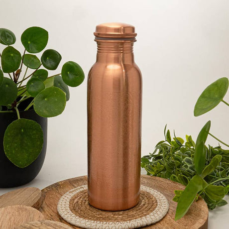 Botella de cobre grabada mate 750 ml