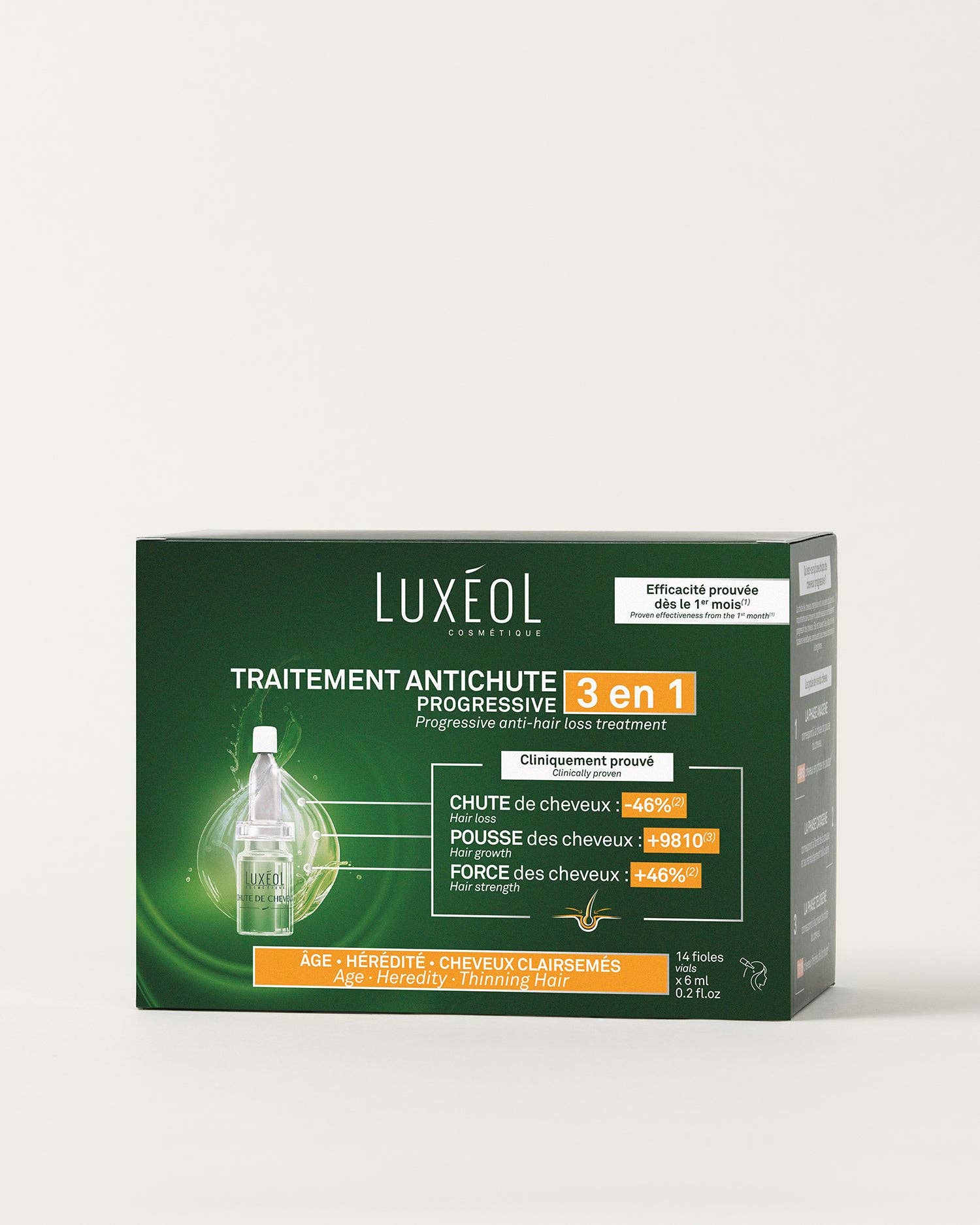 LUXÉOL - Tratamiento Anticaída Progresivo 3 en 1
