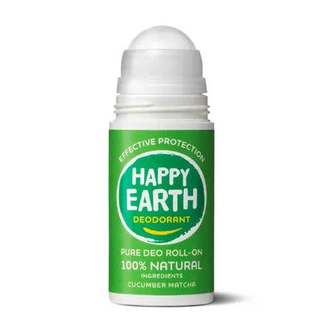 Happy Earth - Happy Earth Desodorante Natural en Roll-On Pepino Matcha 75ml