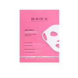 Mascarilla facial reutilizable de silicona Beautical y su envase