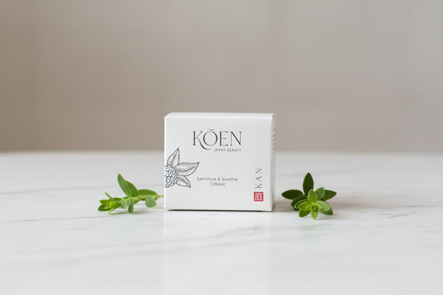 Crema hidratante KAN Sensitive & Soothe de KÕEN Japan Beauty para el cuidado de pieles reactivas y sensibles en Biovardi.