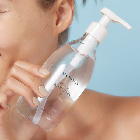 Gel de aloe vera orgánico 95% textura ligera y refrescante