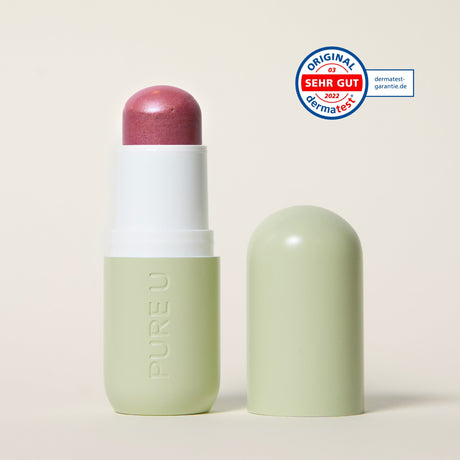 Envase de Pure U Glowy Blush Pink Hour Colorete en bálsamo 5 g