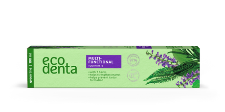 Caja de Ecodenta Dentífrico multifunción 7 hierbas 100 ml