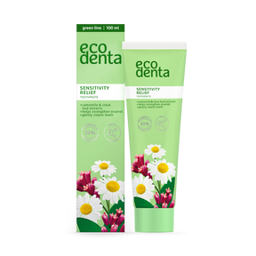 Tubo de Ecodenta Sensitivity Relief Dentífrico con flúor 100 ml