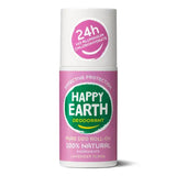 Envase de Happy Earth Desodorante roll-on con alumbre 75 ml — Lavender Ylang
