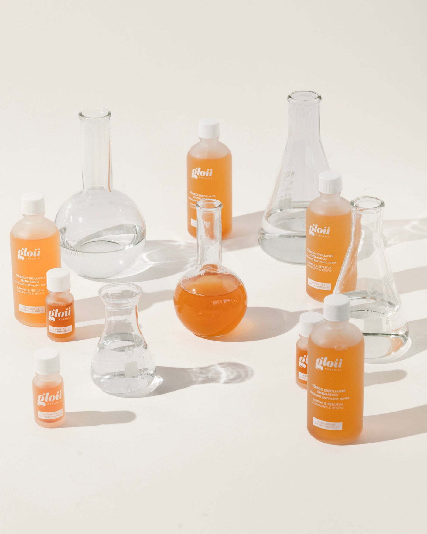 Tónico facial exfoliante enzimático con AHA, Vit C, Kombucha 100 ml