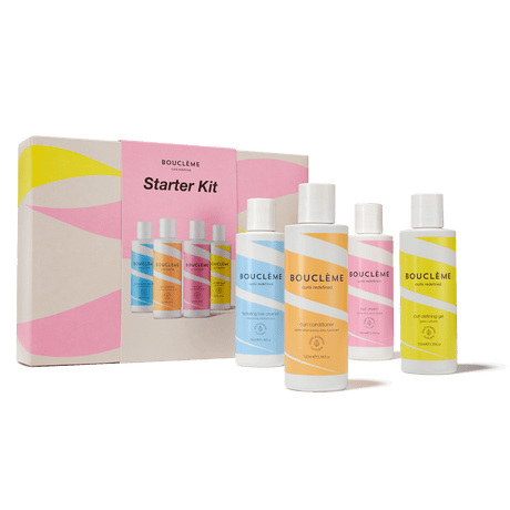 Bouclème Starter Kit con cuatro productos de 100 ml, vista frontal