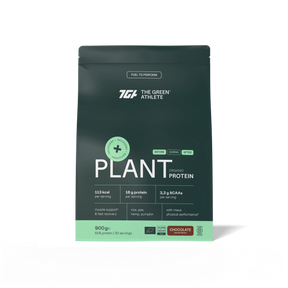 The Green Athlete Proteína vegetal bio chocolate 900 g - envase