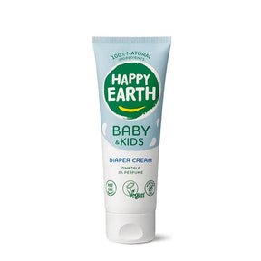 Envase de Happy Earth Baby Crema de pañal con zinc sin perfume 75 ml