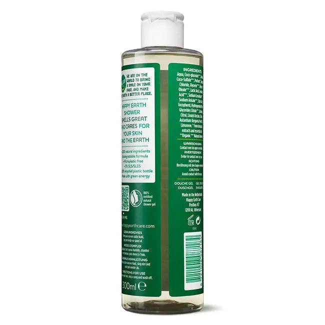 Happy Earth - Gel de Ducha Natural Bergamota Cedro