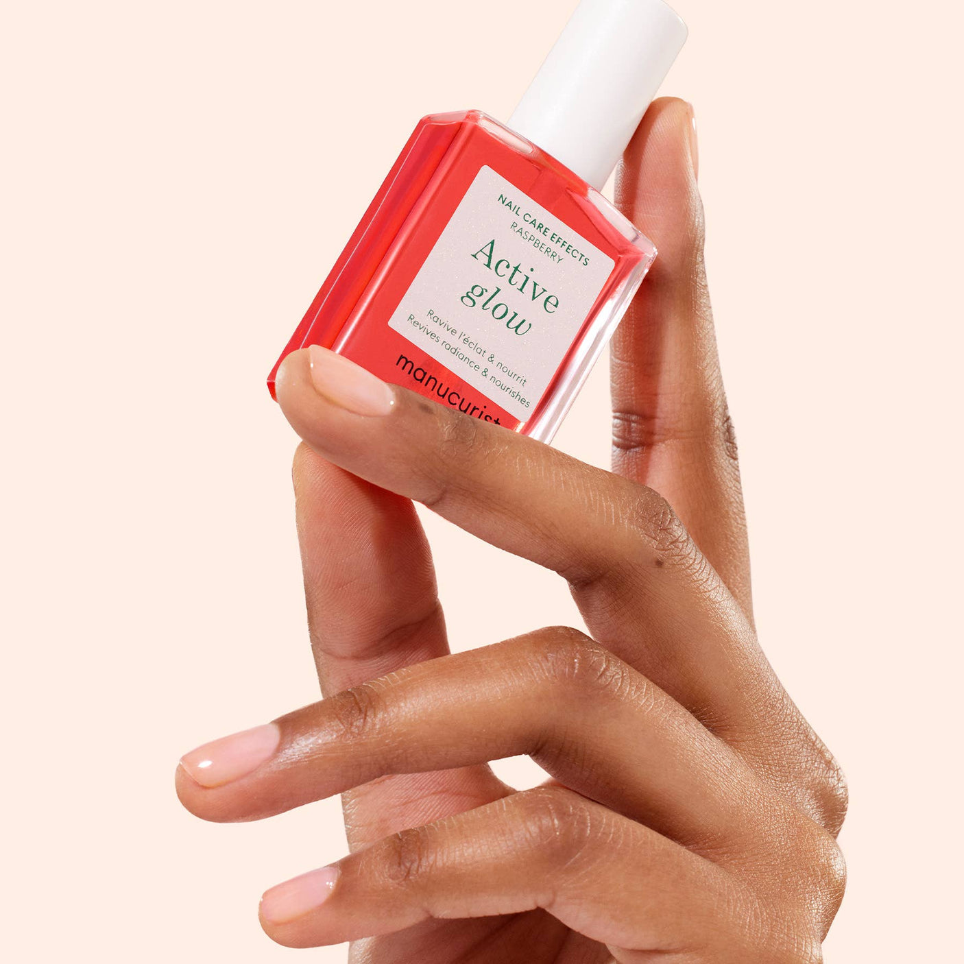 Manucurist - Esmalte de uñas - Brillo activo frambuesa | Cuidado de uñas
