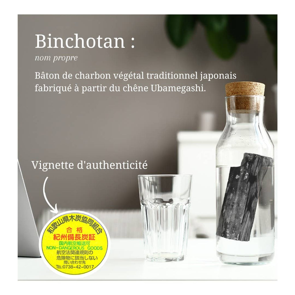 Filtro de agua de carbón japonés Binchotan