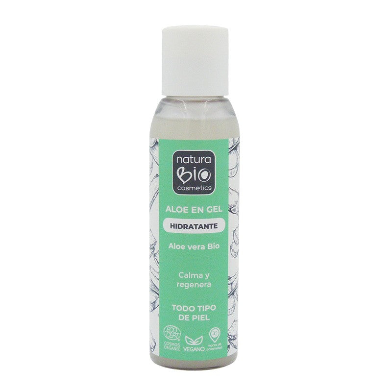 Envase de NaturaBIO Gel hidratante de aloe vera 100 ml