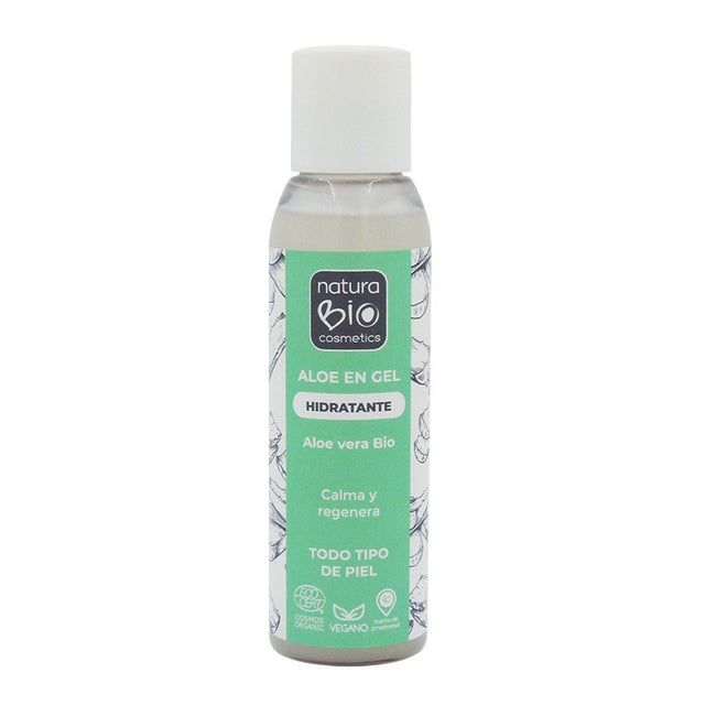 Envase de NaturaBIO Gel hidratante de aloe vera 100 ml