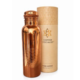 Botella de cobre Flor de la Vida pulida 1 L - detalle 3