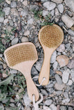 Croll &amp; Denecke Wooden Body Brush with Short Handle, Dry Brush for Shower, Bath and Wellness