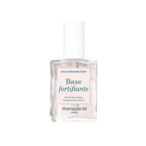 Base Fortificante de Manucurist en Biovardi, tratamiento endurecedor y protector para uñas frágiles.
