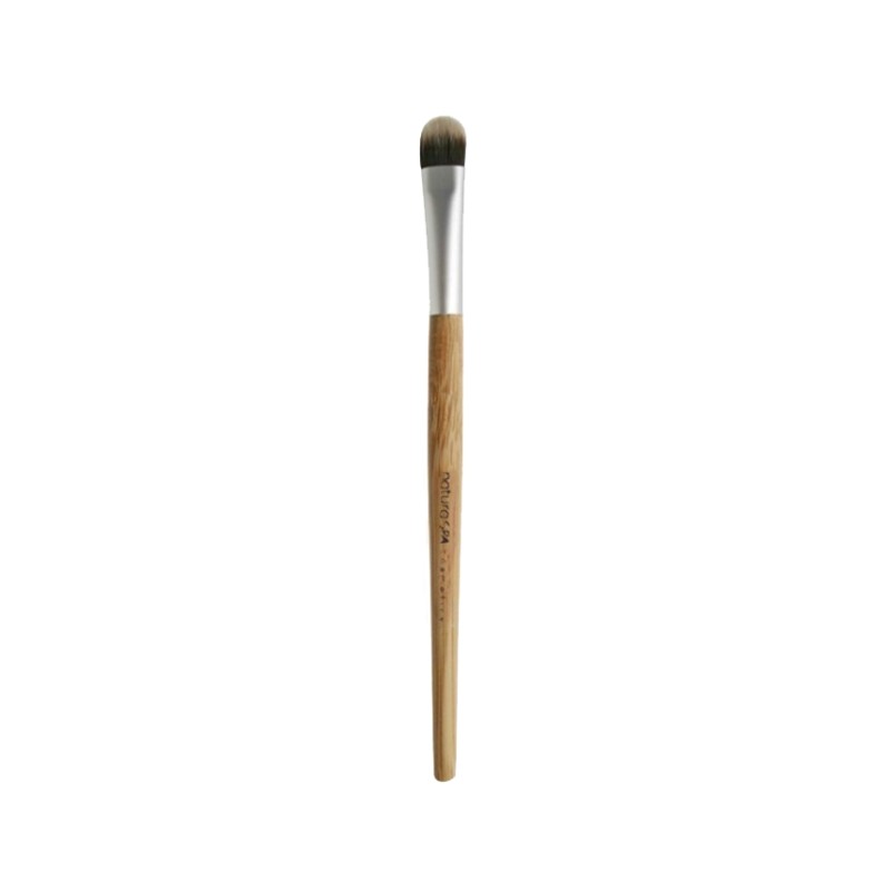 Pincel NaturaSPA de 16 cm con mango de madera y punta redondeada para sombra de ojos