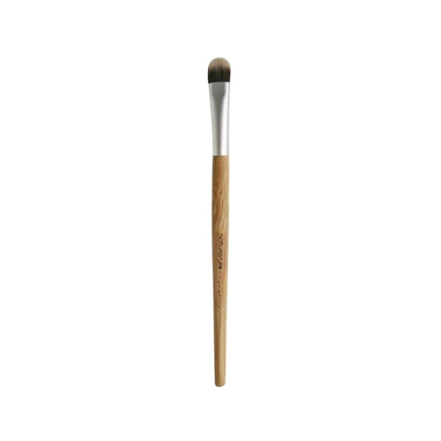Pincel NaturaSPA de 16 cm con mango de madera y punta redondeada para sombra de ojos