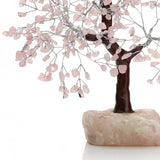 Árbol de 500 chips con base de piedra natural