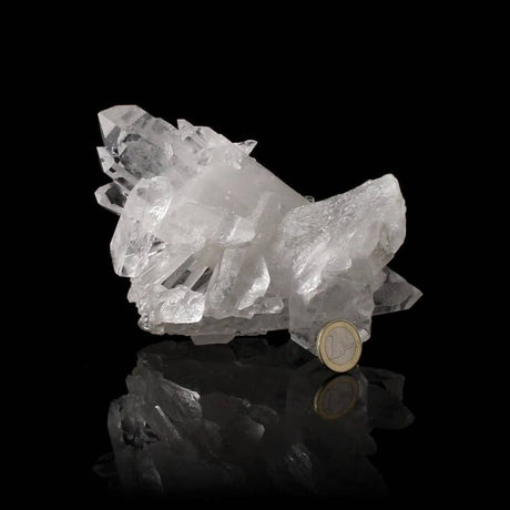Drusa de cuarzo cristal en bruto
