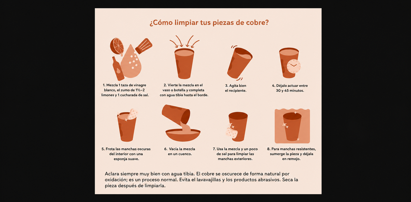Cómo limpiar piezas de cobre: guía en español