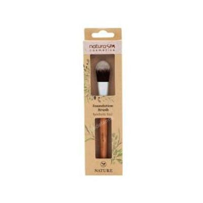 Brocha NaturaSPA para maquillaje fluido de 16,5 cm dentro de su caja