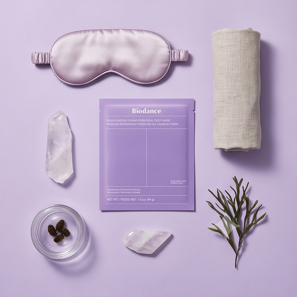 Detalle del envase de la Biodance Caviar PDRN Real Deep Mask