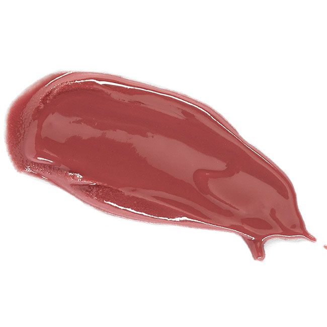 Muestra de color y textura de Damson Dusk Lip Gloss de Lily Lolo