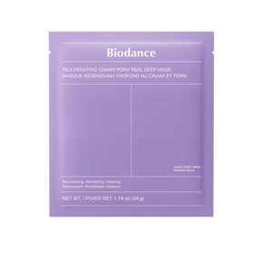 Biodance Caviar PDRN Real Deep Mask - detalle de una mascarilla incluida en el pack