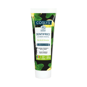 Coslys Dentífrico de carbón vegetal Menta y Limón 100 g