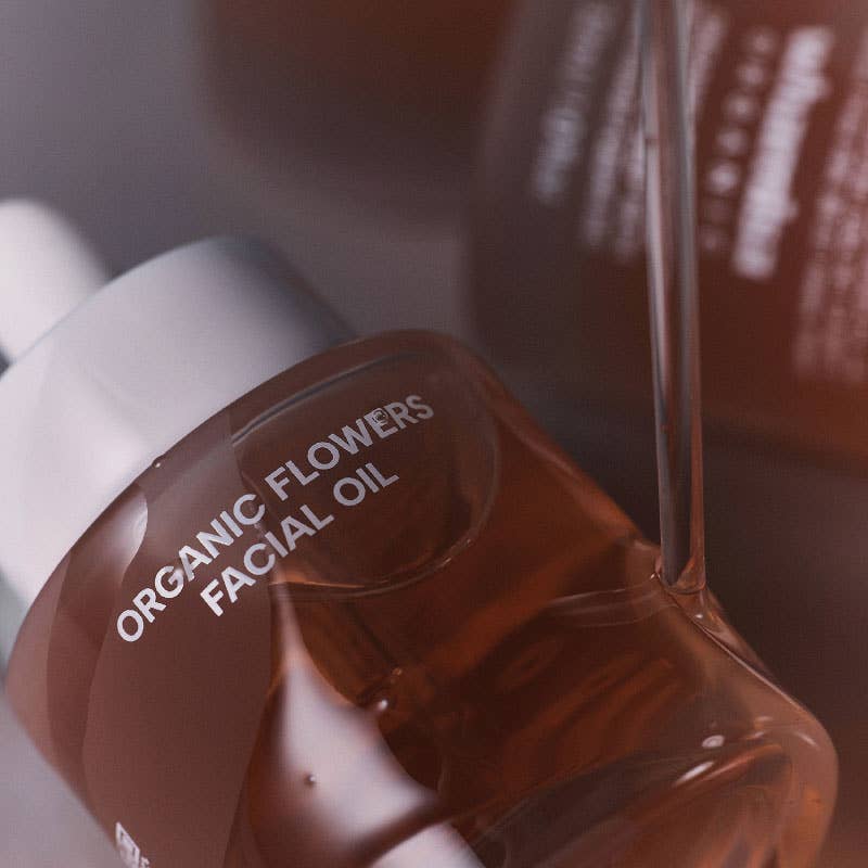 Nourishing facial oil with organic fermented flowers 32 ml