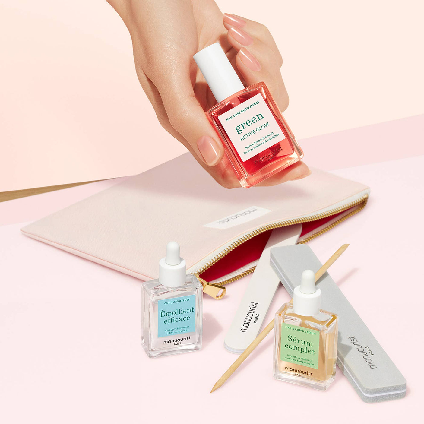 Manucurist - Set de manicura Glow con esmalte de uñas