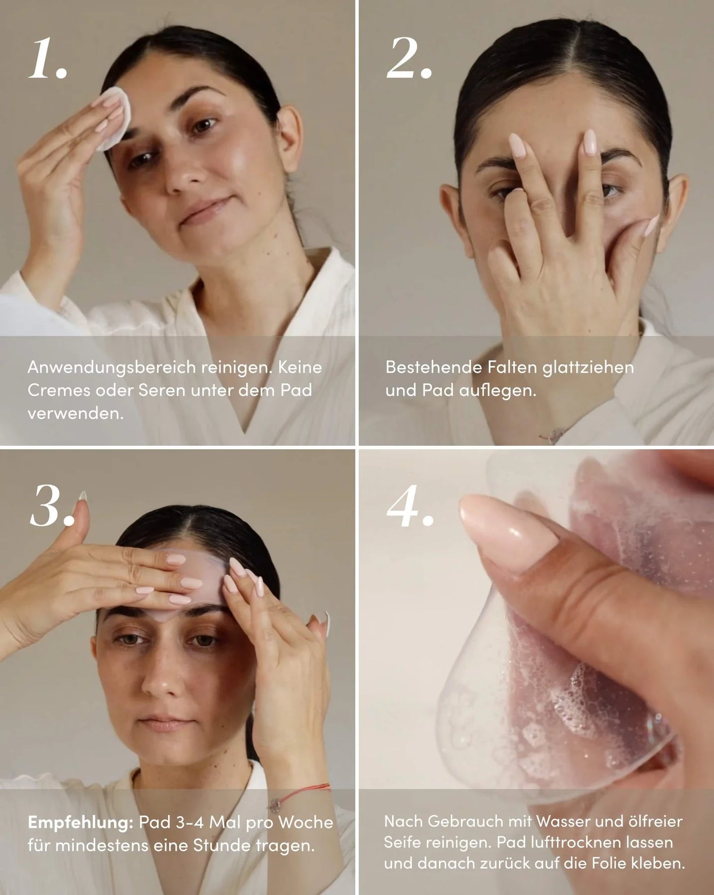 Pad Reutilizable para la Frente con Ectoína – Tratamiento Anti-Edad Intensivo