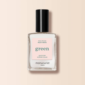 Frasco de esmalte de uñas Manucurist Green color Blanco Lechoso traslúcido en Biovardi.