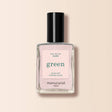 Frasco de esmalte de uñas Manucurist Green color Bliss, un rosa suave con destellos para un acabado brillante.