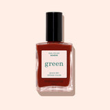 Frasco de esmalte de uñas Manucurist Green color Bohemia, un tono tierra rosado 84% natural en Biovardi.